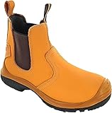 Grafters Stahlkappe Safety Dealer Stiefel (42 EU) (Honig)