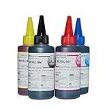 DHTENG®. Für Canon für PIXA MG3250 MG3255 MG3550 MG4100 MG4150 MG4200 MG4250 Tintenfindungskit Drucker Tintenpatrone PG 540 XL CL 541 (Color : 400ml Ink)