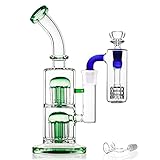 REANICE Glas Wasser Bong Öl Rig Wasser Rohre für das Rauchen 18.8mm Gelenkgröße mit Free Bowl (GRÜN)