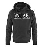 Just Style It - Valar Morghulis/Dohaeris - Game of Thrones - Herren Hoodie - Schwarz/Weiss Gr. 3XL