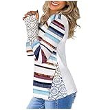 Langarmshirt Damen Tunika Damen Kurzarm Mein konto anzeigen rechnung charmo Damen Langarmshirts top t-Shirt Sweatshirt offenem rücken Design für Yoga, Laufen oder tägliches Leb