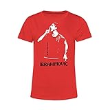 Art T-shirt, T-Shirt Zlatan Ibrahimovic, für Damen, freddie-ts-wom-red-m, Rot, freddie-ts-wom-red-m M