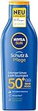 Nivea Sun Schutz & Pflege Sonnenmilch mit verbesserter Formel, Lichtschutzfaktor 50+, 1er Pack (1 x 200 ml)