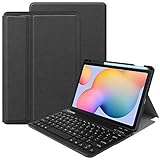 VOVIPO Tastatur Hülle für Samsung Galaxy Tab S6 Lite 10.4 2020, [QWERTZ Deutsches], Ständer Schutzhülle mit magnetisch abnehmbar Tastatur für Samsung Galaxy Tab S6 Lite 10.4 2020