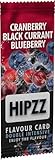 HIPZZ 20 Aromakarten mit CRANBERRY BLACK CURRANT BLUEBERRY Geschmack | Aromatische Karten für Zigaretten verschiedene Geschmack Sorten | Flavour rauchen | Karten in S