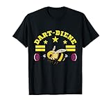 Lustiges Dart Bienen Outfit Dartscheibe Dartpfeile Darten T-S