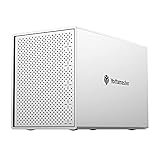 Yottamaster PS500C3 Externe Festplattengehäuse, Aluminiumlegierung, 5 Einschübe, 2.5/3.5 Zoll, USB 3.1, Typ C, Mac-Stil, entworfen für persönliche Speicherung zu Hause und im Bü