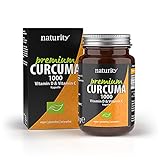 PREMIUM CURCUMA 1000, hochdosierter, flüssiger Curcmin-Extrakt mit hoher Bioverfügbarkeit, Plus Vitamin C und D3, für Immunsystem und Zellschutz (60 Kapseln)