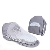 Feixunfan Baby Lounger 3-1 Fortschrittliche Tragbare Mama Taschen Babywickelstation Tour-Neuling Mama Und Papa (Gray) Tragbare Reisebett (Farbe : Grau, Size : One Size)