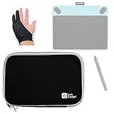 DURAGADGET 22,9 cm Neopren-Schutzhülle + Bonus Zeichnen Handschuh für Wacom Graphics Tab
