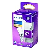 Philips LED classic E14 Lampe, Tropfenform, 250 Lumen entsprechen 25W, warmweiß (2.700 Kelvin),