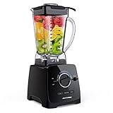 Standmixer Smoothie Mixer, Anthter 2000W Professioneller hochleistungsmixer für die Küche, mit 2L BPA-freiem Behälter, 6-Klingen-Edelstahlmesser, ideal für Smoothies, Milchshakes, Eiszerkleinerung