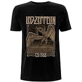 Led Zeppelin Faded Falling T-Shirt schwarz M