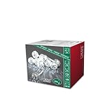 Konstsmide 3188-303 LED Dekolichterkette 'silberfarbene Metallbälle' / für Innen (IP20) / VDE geprüft / Batteriebetrieben: 3xAA 1.5V (exkl.) / 10 kalt weiße Dioden / transparentes Kab