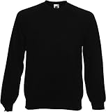 Fruit of the Loom - Sweatshirt 'Raglan Sweat' L,Black