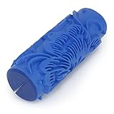LEORX 15cm Wand Empaistic Flower Muster Farbroller für Dekoration-M