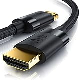 5m 8K HDMI Kabel 2.1 - 8K@60Hz 4K @ 120Hz DSC - HDTV 7680 x 4320 - UHD II - HDMI 2.1 2.0a 2.0b - 3D - Highspeed HDMI-Kabel Ethernet - HDR - ARC - Präzisionsstecker - kompatibel zu PC TV PS4 PS5 Xbox