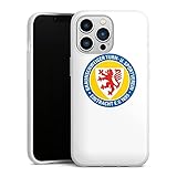 DeinDesign Silikon Hülle kompatibel mit Apple iPhone 13 Pro Case weiß Handyhülle Offizielles Lizenzprodukt Eintracht Braunschweig Wapp