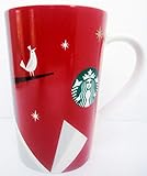 Starbucks 2012 Holiday Rote Tasse mit Vogel-Motiv, 340