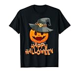 Freundlicher Kürbis mit Hut - Happy Halloween T-S