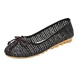 Eaylis Damen Mode Schuhe Strass Slip-on Bowknot Hohl Outdoor Freizeitschuhe, Sneaker Atmungsaktiv Turnschuhe Leicht Sportschuhe Laufschuhe Straßenlaufschuhe F