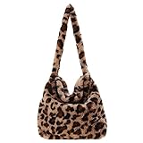 SoeHong Damen-Umhängetasche, modisch, Leopardenmuster, Herz-Schultertasche, Herbst-/Winter-H