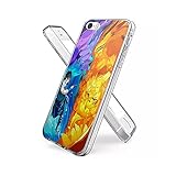 GZHtNvFNT iPhone 5S Hülle, iPhone SE Hülle, Weiche Silikon TPU Ultradünne Case mit Schön Muster Schutzhülle Stoßfeste Kratzfeste Cover Handyhülle für iPhone 5S / iPhone SE (2016)'D005