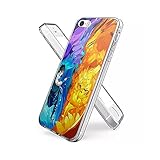 GZHtNvFNT iPhone 5S Hülle, iPhone SE Hülle, Weiche Silikon TPU Ultradünne Case mit Schön Muster Schutzhülle Stoßfeste Kratzfeste Cover Handyhülle für iPhone 5S / iPhone SE (2016)'D005