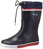 Navyline Yachtstiefel - kurzer Schaft mit Schnürung, Größe:39 navyblau/