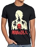 style3 Titan Fight Herren T-Shirt AOT on Attack, Größe:S
