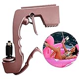 Champagner Weinspender Pistole Shooting Pourer Weinspender Brunnen Bier Ejektor für Geburtstag Feiern Legierungsmaterial Sekt-Blaster-Spray Geeignet für Verschiedene Arten von Flaschen -Roség