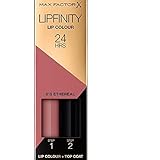 Max Factor Lipfinity Lip Colour Etheral 015 – Kussechter Lippenstift mit 24h Halt ohne auszutrocknen, mit intensiver Farbabgabe, präzisem Applikator & intensiv pflegendem Gloss-Top C