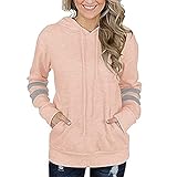 XPDD Hoodie Damen Langarmshirt Kapuzen Sweatshirt Wintermantel Kapuzenpullover Button Down Kapuzenjacke Pullover Winterjacke Damen Übergangsjacke Sweatjacke Oversize Herbstjacke FüR M
