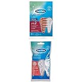 DenTek Zahnhygiene Bundle 2 - Jeweils eine Packung der Easy Brush ISO 2 für enge Zahnzwischenräume und eine Packung der Complete Clean Zahnseidesticks - 1x 12 IDBs + 1x 40 Zahnseidestick