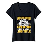 Damen Applications Developer Job Title - Funny App Programmer T-Shirt mit V