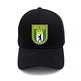 OEWFM Baseball Cap Mark Cap BB Cap Print Deutsche Berliner Polizei Print Baseball Cap Unisex Hut Baumwollhut Verstellbarer Hut Hip Hop Hut Sporthüte Outdoor Caps Geschenk