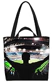 VOID Fussballfan Stadion Fussball Tasche 33x33x14cm,15l Einkaufs-Beutel Shopper Einkaufs-Tasche Bag