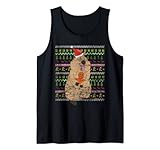 Xmas Frohe Weihnachten Australien Tier Ugly Christmas Quokka Tank Top