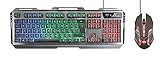 Trust GXT 845 Tural Gaming Tastatur und Maus, schw