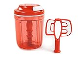 Tupperware Chef Multi-Chef rot D169 Speedy Girl zum Zerkleinern & Aufschlagen 35180