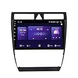 Autoradio kompatibel mit A6 1997-2004 Radio GPS Navigation Android 10.0 DSP Carplay 10,1 Zoll IPS Touchscreen BT 4G WiFi SWC mit Rückfahrk