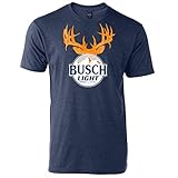 Busch Light Hunter Orange Buck Horns T-Shirt - Blau - X-Groß