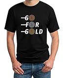 Go for Gold - Bronze, Silber, Gold Fanshirt Für Olympische Spiele T-Shirt XL Schw