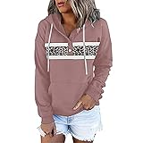 MEIYIKELO Pullover Damen Herbst - Longshirt Sweatshirt 100 Baumwolle Vintage Sweater Damen Mode Tunika Damen Frauen H