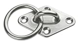 ARBO-INOX® - Augplatte - mit Ring - Edelstahl - 80 x 50 mm - p