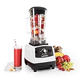 Klarstein Herakles-2G - Professioneller Hochleistungsmixer, Power Blender, Universal Standmixer, Smoothie Maker, 1200 Watt, bis zu 32.000 U/Min, 2 L, Ice Crusher, 6 Edelstahlklingen, weiß