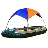 Kajak-Sonnenschutz, aufblasbares Kajak-Markisendach, wasserdicht und UV-Schutz, aufblasbares Kajak-Markisen-Oberteil, faltbares Boot, Sonnenschutz, Schutz-Set für Angeln, Camping (Größe: 2 Personen)