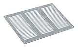 Grau Lüftungsgitter 300x200 mm Metall Abluftgitter Belüftung mit Insektenschutzgitter - Abluft Gitter (300x200 mm)