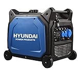 HYUNDAI Inverter-Generator HY6500SEi D (Inverter Stromerzeuger, Benzin Generator mit 6.5 kW Maximalleistung, Notstromaggregat, Stromaggregat)