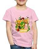 JoNaLu Jo Naya Und Lu Winken Fröhlich Kinder Premium T-Shirt, 98-104, H